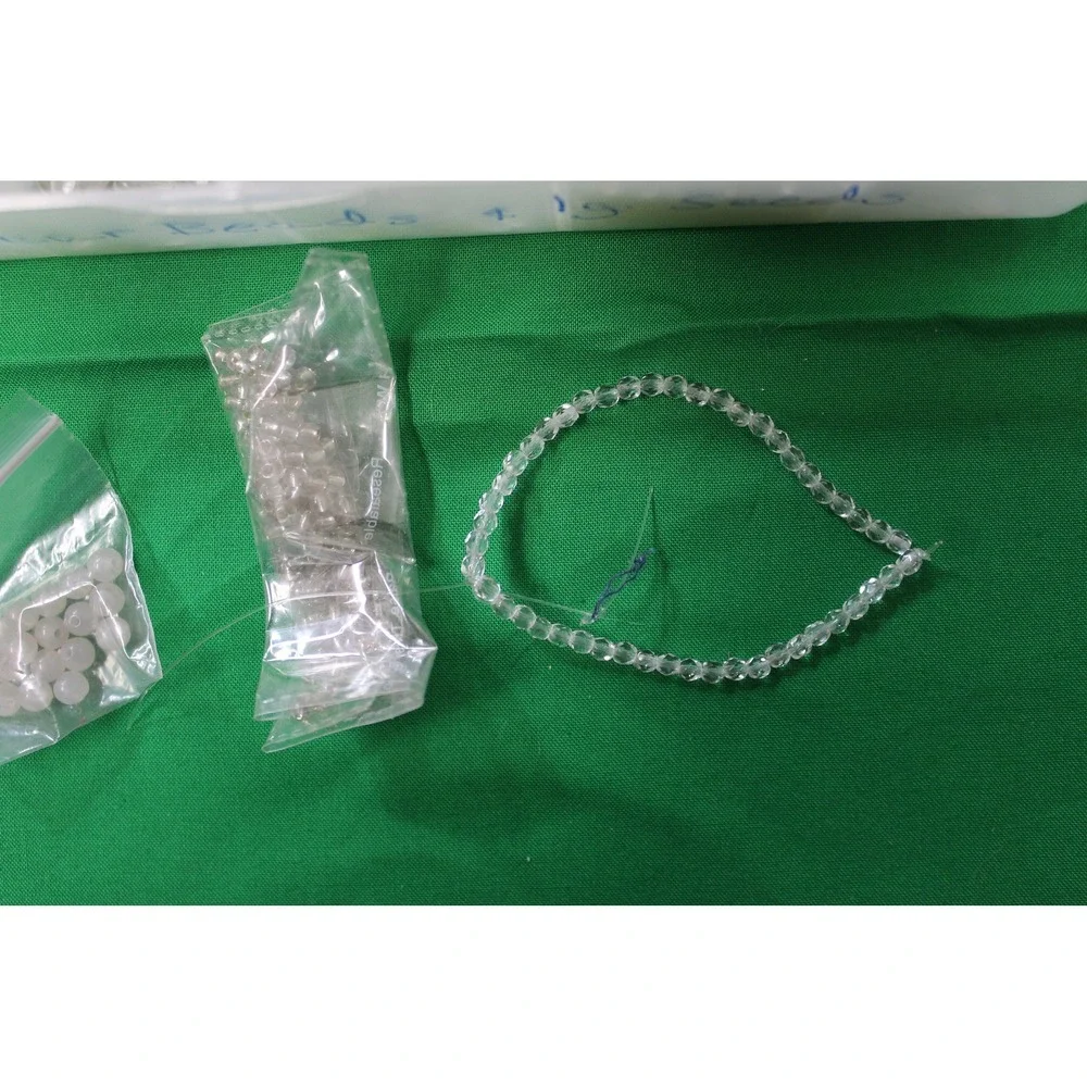 Vintage Clear Bead Assortment, Jewelry Making Supplies (2.6 lbs)